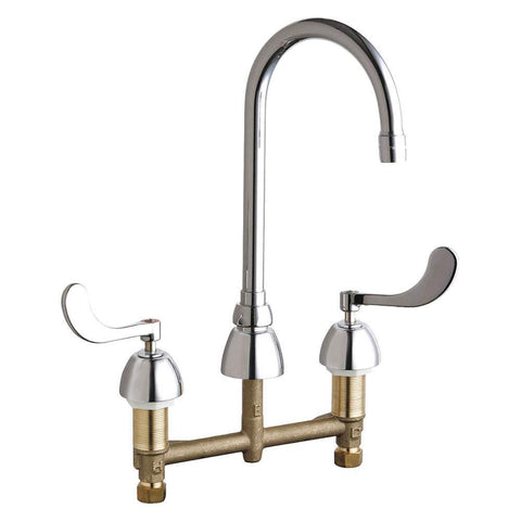 Chicago 786-E35ABCP Concealed Hot and Cold Water Sink Faucet, Chrome, .5