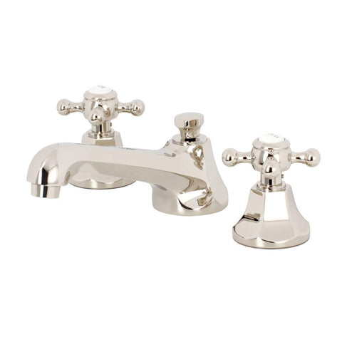 Kingston Brass KS4466BX Metropolitan Widespread Bathroom Faucet, Polished Nickel, 8 x 5.56 x 3