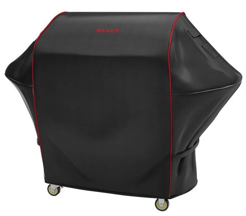 Bull Outdoor Products 72012 30" Premium Grill Cart Cover, Black W/Red Piping