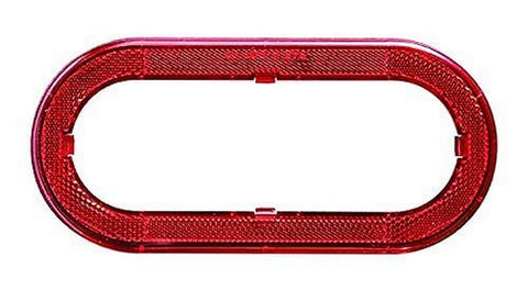 Optronics A78RXBP Red 6" Oval Flange Cover, 1 Count (Pack of 1)