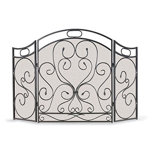 Shakespeares Garden 3 Panel Folding Screen Graphite