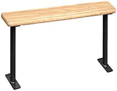Wood Locker Bench - 60 Inches - Light Finish