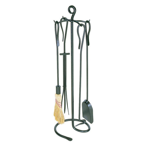 Minuteman International WR-09 5-Piece Wrought Iron Tool Set, Shepherd's Hook