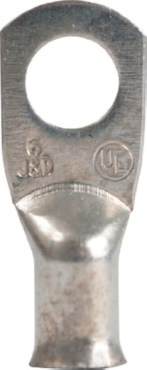 Gardner Bender AML-201 Heavy-Duty Pure Copper Lug, 6 AWG, Stud Sz 5/16 Inch. 2 Pk.