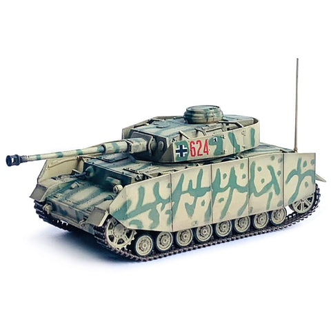 Dragon Armor | 1:72 Scale Military Diecast | Pz.Kpfw.IV Ausf.H w/Schürzen 3.Pz.Div., Ukraine 1943