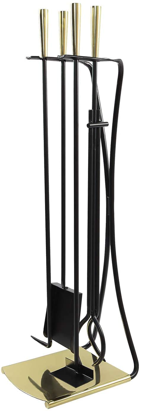 Oakestry WR-44PB Park Avenue Tool Set, Brass and Black