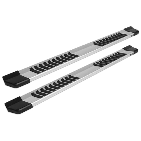 Raptor Series Running Boards Steps 6in OEM Style Aluminum Compatible with New Body Double Cab 2019-2026 Silverado Sierra 1500 and 2020-2026 2500/3500 HD