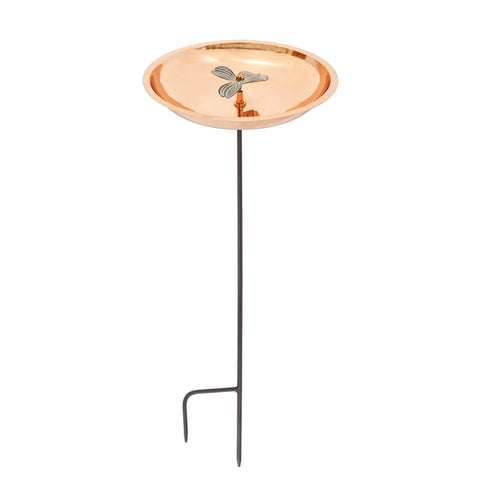 Achla Designs Dogwood Copper Birdbath with Stake