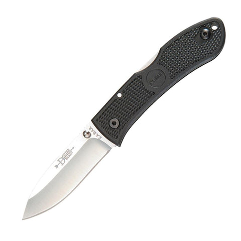 KA-BAR Dozier Hunter Pocket Knife 3" D2 Stainless Steel Drop Point Blade Black Zytel Handle Black