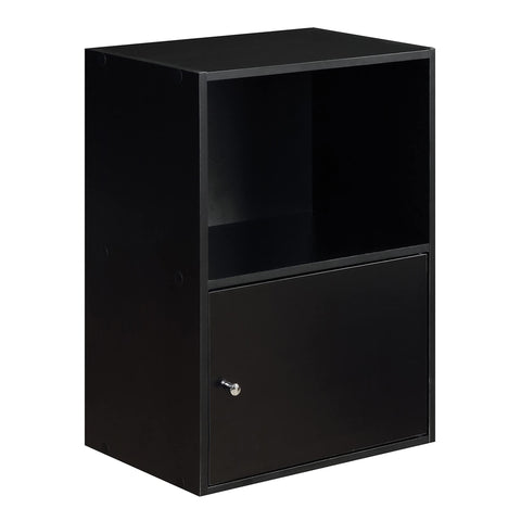 Convenience Concepts 151186 1-Door X-Tra Storage Cabinet, Black