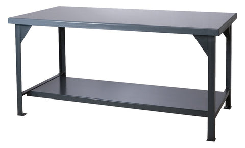 Durham DWB-3048-95 Heavy Duty Workbench, Optional Drawer, Gray