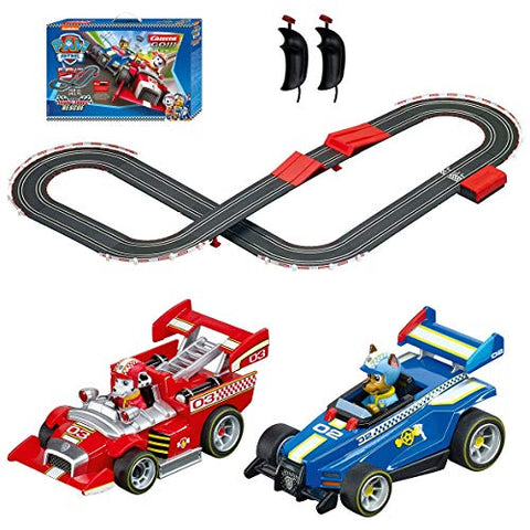Carrera GO Battery Operated 1:43 Scale Slot Car Racing Toy Track Set with Jump Ramp for Kids Ages 5 Years and Up, Paw Patrol
