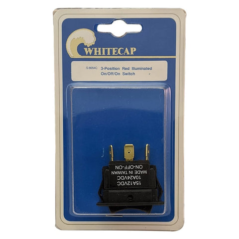 Seafarer Rocker Switch 3 Position, Illuminated Red, On-Off-On SEA078054