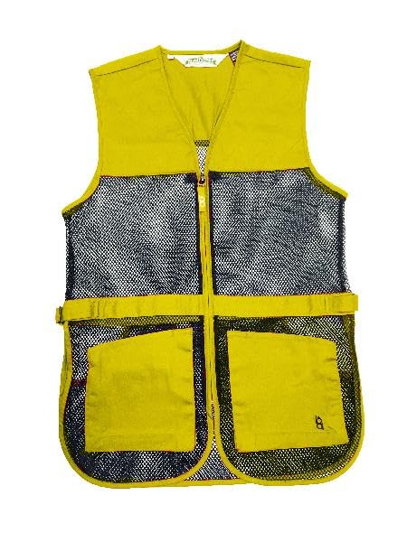 Bob-Allen 245M Full Mesh Dual Pad Shooting Vest, Yellow/Gold, XS