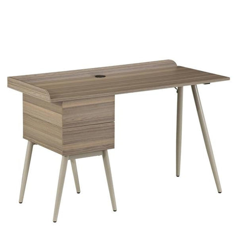 Techni Mobili Modern Desk with Drawers  Natural
