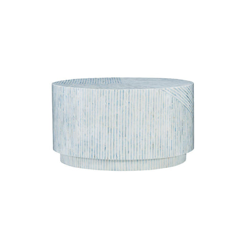 Linon Perrin Capiz Coffee Table Blue