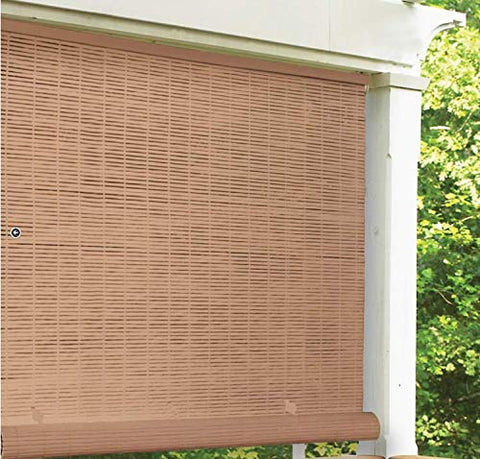 Radiance Vinyl Rollup Shade 36 in. W x 72 in. H Bamboo Cordless2