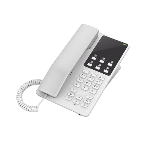 Grandstream GHP620W Hotel IP Phone | 2 Lines, 2 SIP Accounts | Wi-Fi 6 | White