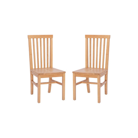 Percival Side Chair Set Of 2 Brown Kd