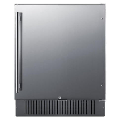 Summit 27” Refrigerator, Built-in, Outdoor Refrigerator, 4.98 cu.ft. (141L) Capacity, Stainless Steel- FF27BSS