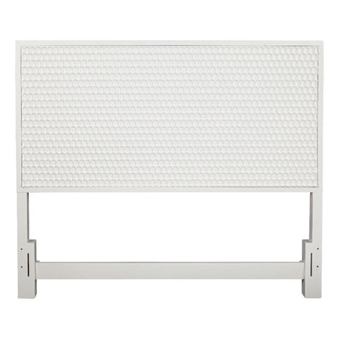 Origins by Alpine White Pearl California King Wood Headboard in White