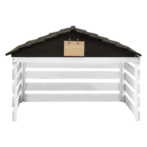 Oakestry Robotic Lawn Mower Garage Wooden Protective Outdoor Shelter Weatherproof Firwood Structure Rain Shield UV Blocking Charging Station Cover Garden Robot Housing Portable Secure Fit Boxed Frame