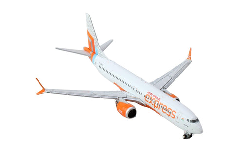 GeminiJets Boeing 737 MAX 8 Commercial Aircraft Air India Express (VT-BXA) White with Tail Graphics 1/400 Diecast Model Airplane