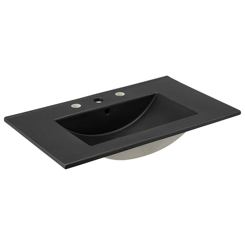 Modway EEI-5070-BLK Cayman 30" Bathroom Sink, Black