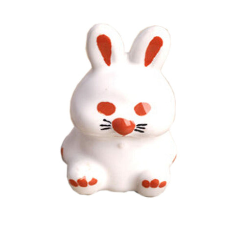 PANDA SUPERSTORE Set of 2 Cute Bunny Ceramic Kids Room Decors Drawer Handles/Pulls Cabinet Knobs