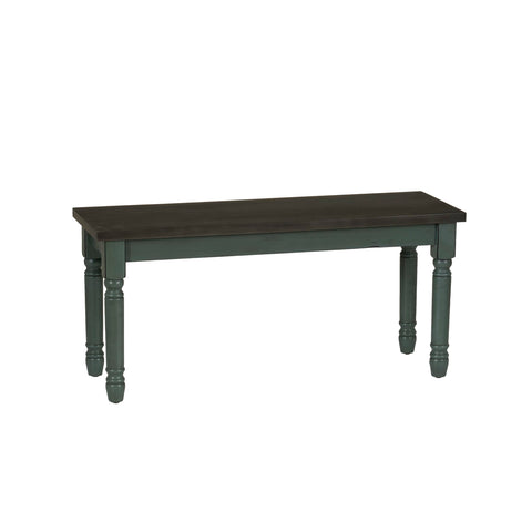 Powell Furniture Willow Dining Bench, Multicolor, 40”W x 14.02”D x 18.31”H
