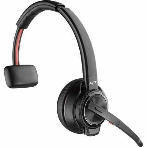 HP Poly Savi 8210 UC DECT 1920-1930 MHz USB-A Headset - Mono - Wireless - Bluetooth/DECT - 590.6 ft - 20 Hz - 20 kHz - On-Ear, Over-The-Head - Monaural - Ear-Cup - Noise Cancelling