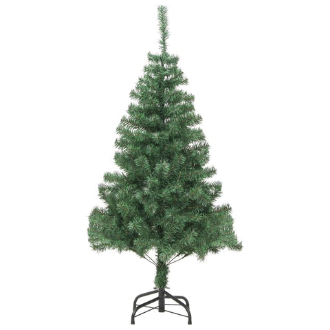 vidaXL Artificial Christmas Tree with Metal Stand, 6 ft Realistic Green PVC, Durable & Economical Xmas Decor for Indoor/Outdoor, Easy-Assembly Holiday Decoration, Without Ornaments