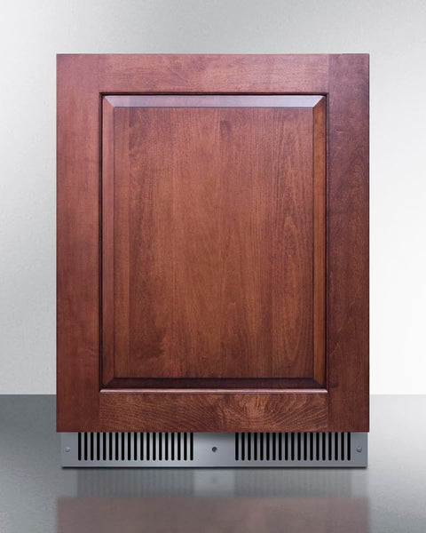 Summit 24 Inch Beverage Refrigerator, 3.1 Cu.ft., Stainless Steel Door and Interior, Shallow Depth Undercounter, Commercially Approved- SDHR2444PNR (RHD, Panel Ready)(Panel not included)