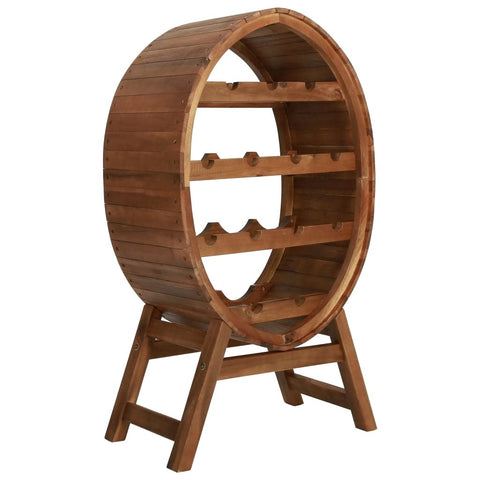 vidaXL Solid Acacia Wood Wine Rack 13 Bottles Home Indoor Dining Room Living Room Kitchen Storage Cabinet Wooden Wine Rack Bottle Holder