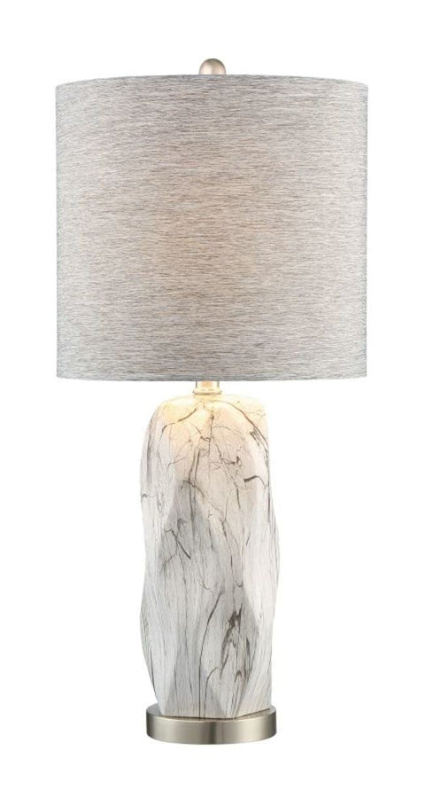 Lite Source Coliseo 28 1/2" Marbleized White Modern Ceramic Table Lamp