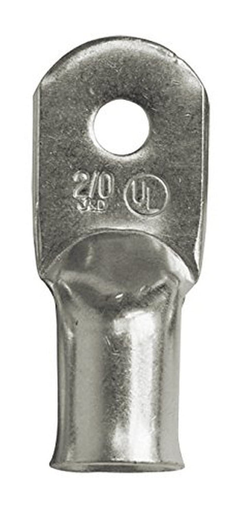 Ancor 252261 Marine Grade Electrical Heavy Duty Tinned Copper Lugs (2-Gauge, Size 5/16 and 3/8 Screws, 1 Each)