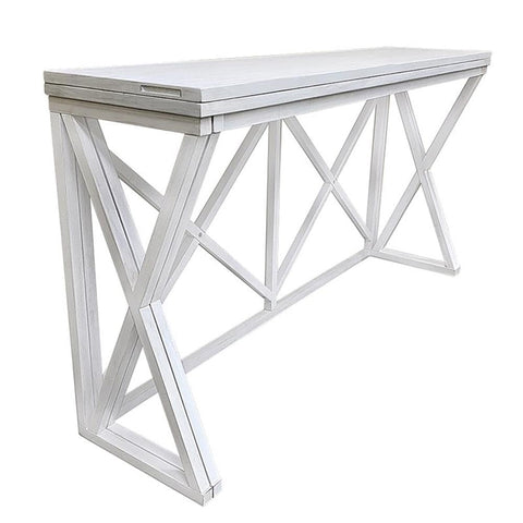 Taylor Flip Top Bar Table (Set of 2) - Antique White/Wood