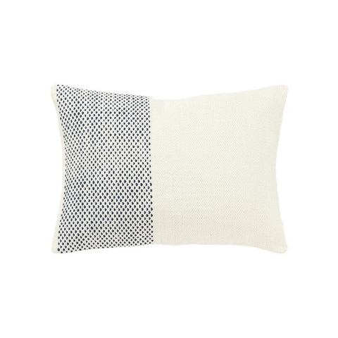 Rizzy Home DSFabricsCES Cotton Lumbar Decorative Pillow, 14 x 20 inches
