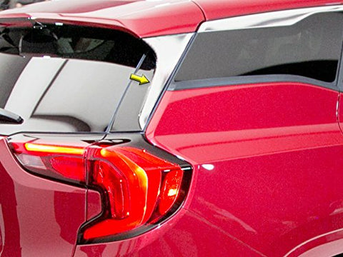 QAA is Compatible with 2018-2024 GMC Terrain 2 Piece Stainless Rear Window Trim RW58275