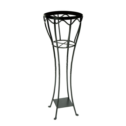 Achla VPS-04 Designs Verandah Wrought Iron Displaying Pots, Metal Plant Stand, Graphite