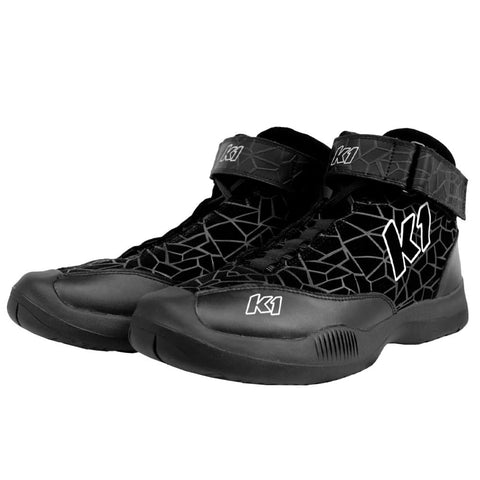 K1 Race Gear K1 Versus Nomex® Pit Crew Shoe - SFI 3.3/5 - Black - Size 12