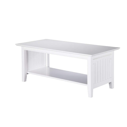 AFI Nantucket Coffee Table, (22" x 44"), White