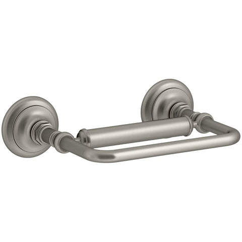 Kohler K-72573-BN Artifacts Pivoting Toilet Tissue Holder, Vibrant Brushed Nickel, L 8-7/8", H 2-5/8", W 6"