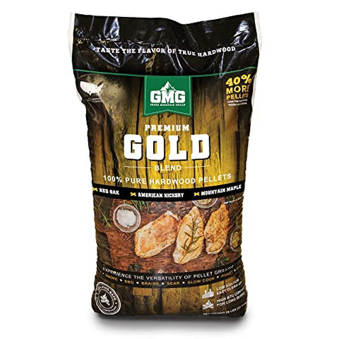 Premium Gold Blend Wood Grilling Pellets - 28lbs.