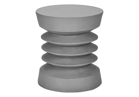 Monarch Specialties I 4152 Accent Table, 25" H, Indoor Or Outdoor, Side Table, End, Bedroom, Living Room, Nightstand, Round, Grey, Contemporary, Modern