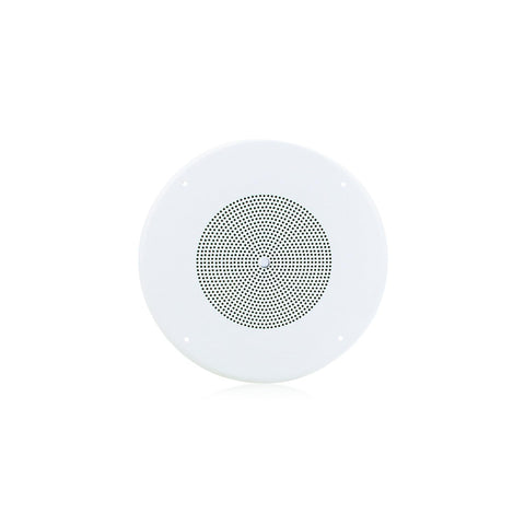 AtlasIED 8" Dual Cone in-Ceiling Speaker with 25V/70V 5-Watt Transformer and 62-8 Baffle with Volume Control