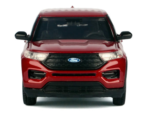 Motormax 2023 Ford Explorer Red Metallic Timeless Legends Series 1/43 Diecast Model Car