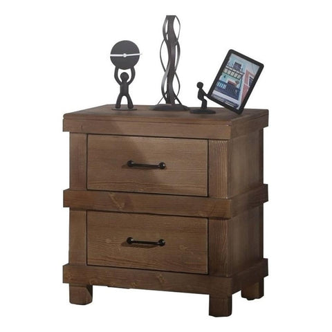 Acme Furniture Adams Wood Nightstand in Antique Oak