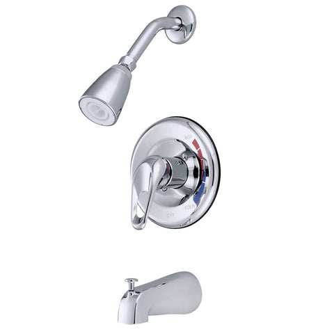 Kingston Brass KB691 Chatham Tub and Shower Faucet, 5-Inch Spout Reach, Polished Chrome