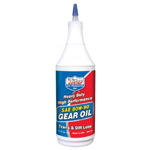 Lucas Oil 10043-PK12 Heavy Duty 80/90 Plus Gear Oil - 1 Quart Bottle